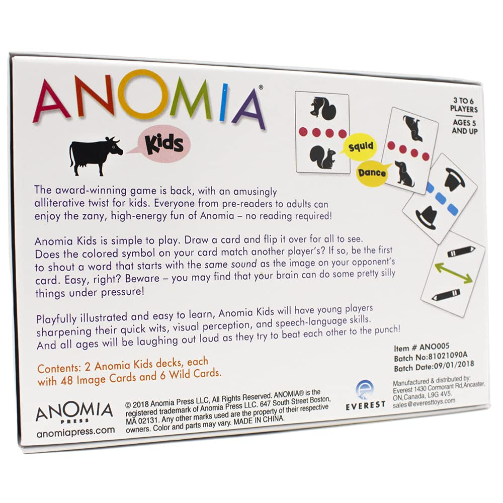 Anomia Kids instruction guide simplifies setup for new players