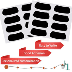 Anteer customizable eye black stickers to write names or numbers for team spirit.