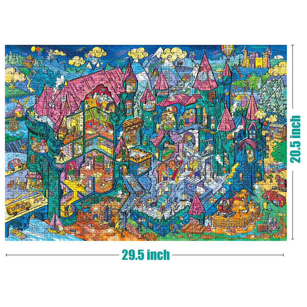 ANTELOPE puzzle sturdy cardboard construction supports long-lasting puzzle sessions