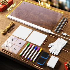 Antiwar gift-worthy LED doodle board, ideal for birthdays.