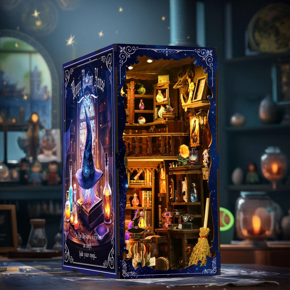ANTREATU Magic Book Nook Kit shelf detail enhances display appeal.