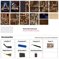 ANTREATU Magic Book Nook Kit unboxing reveals complete components and guide.