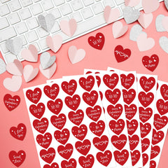 Anwyll Sweet Love sticker ideal for greeting cards and crafts