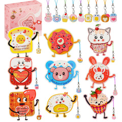 ANYIDEA valentines cards for kids with pendant gifts, perfect for classroom exchanges and party favors.