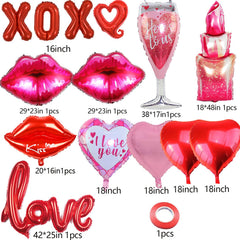ANYMONYPF Valentines heart balloons add lush color to décor for celebrations.