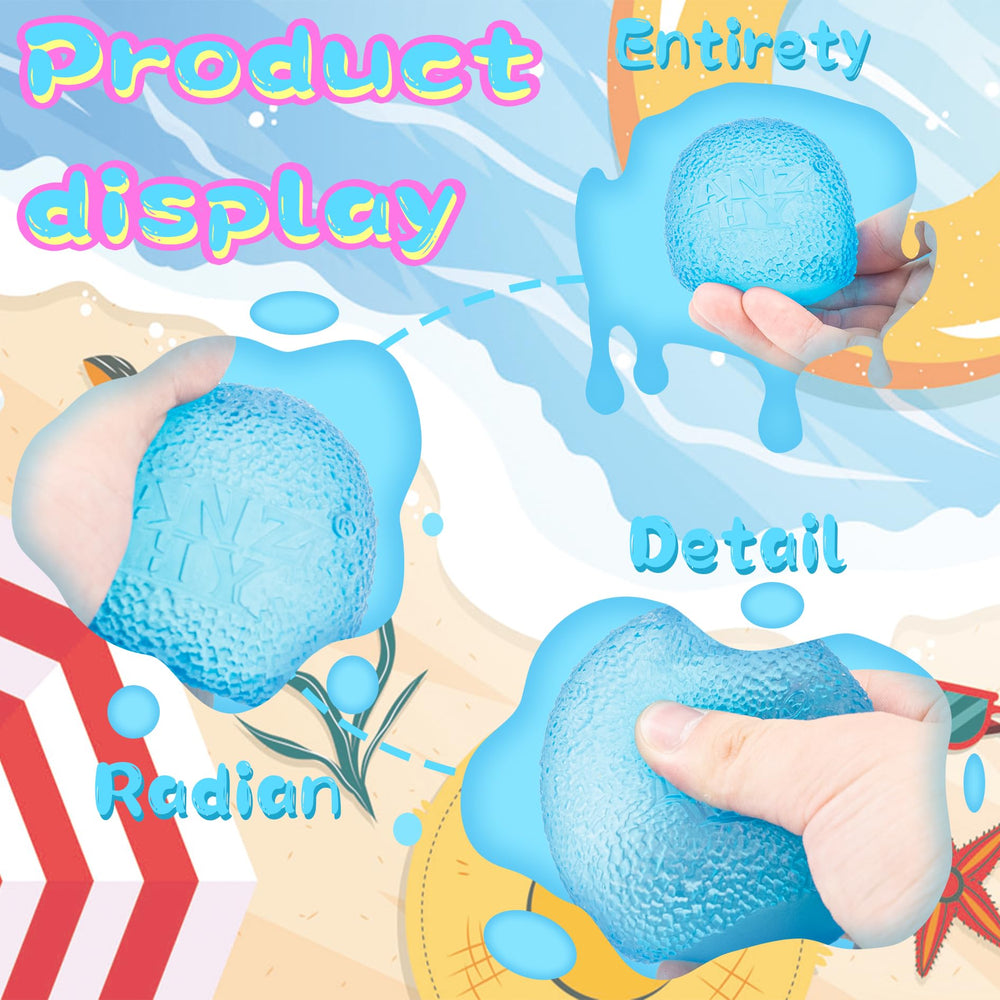 ANZHY Squishy Stress Ball with undulating mellow touch for calm concentration.