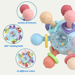 Anzimo Montessori baby toy encouraging cause-and-effect play