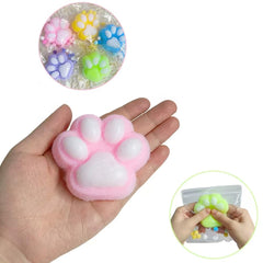 Anztqiuu cat paw squishy toy used by kids and adults for mindful squeezing