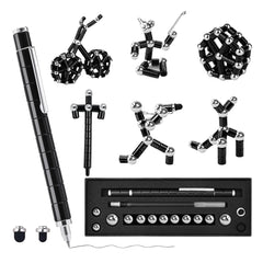ANZUSY fidget pen magnetic deformable in hand for focus and tactile relief