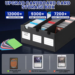 AOBOPLE trading card storage box drawer open highlights quick access to favorite cards.