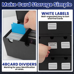 AOBOPLE trading card storage box dust protection highlights dust-free storage in a compact design.