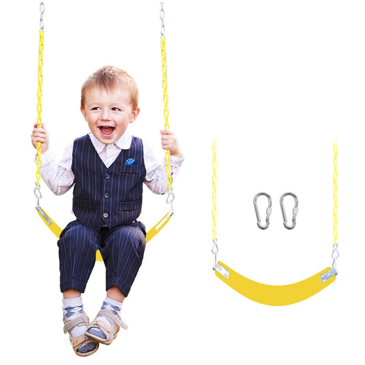 AOBOTE swing set with 66inch chain for flexible backyard height