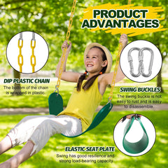 AOBOTE durable S-hooks ensure secure swing connections.