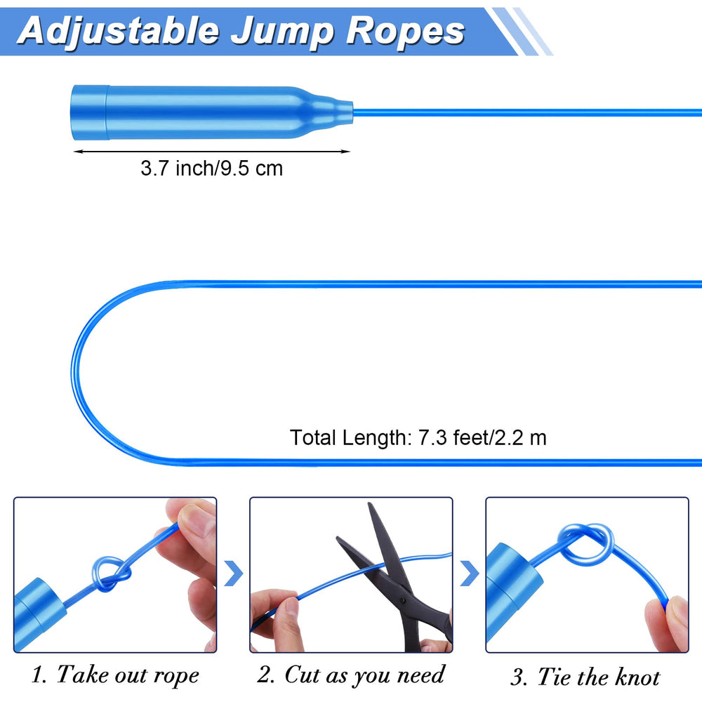 Aodaer 7.3ft adjustable jump rope with sturdy handles
