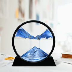 Aoderun deep-sea blue sandscape in motion for calming focus.