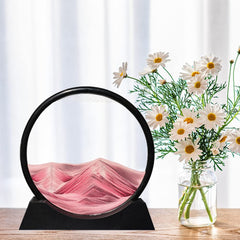 Aoderun deep sea sandscape motion frame offers mesmerizing 3D flow for focused work.