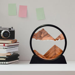 Aoderun sand flow 3D orange frame creates soothing evolving patterns
