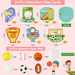 AOJOYS 30-pack sport cards ideal for kid-to-kid exchanges.