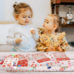 AOJOYS pattern cards show hearts, arrows, candy themes.