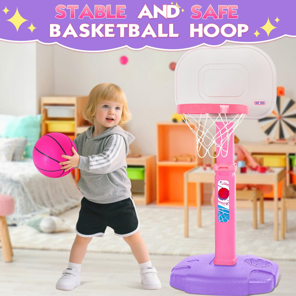 AOKESI toddler hoop easy to assemble for fast family fun setup.