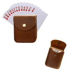 Compact 4x2.7x1 inch Aolaso case protecting standard deck while traveling