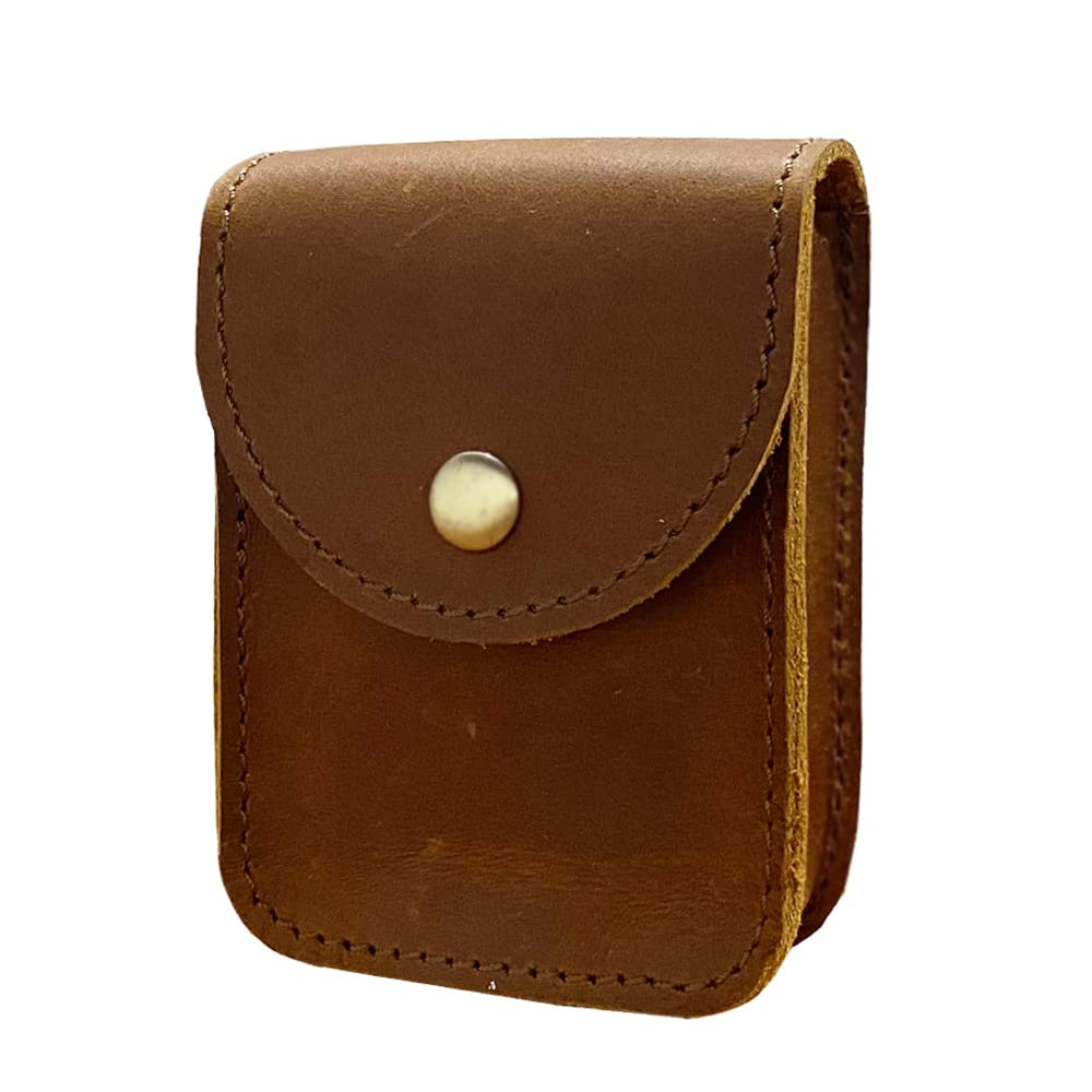 Aolaso leather case top view with magnetic closure securing a single deck