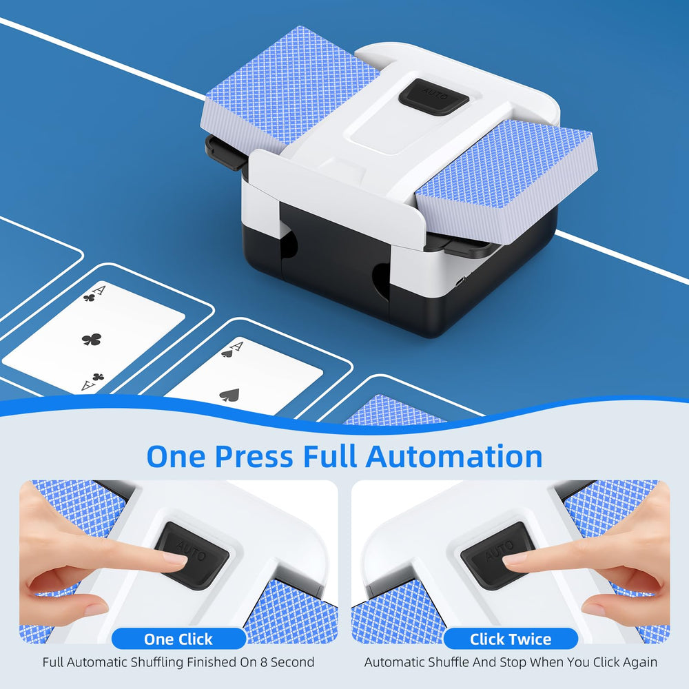 Aooello shuffler USB-C charging for convenient power on the go