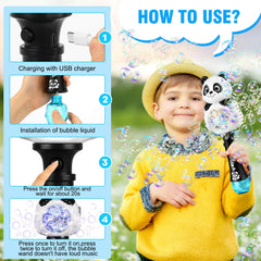 Aooess Panda wand with six bubble outlets for abundant bubbles