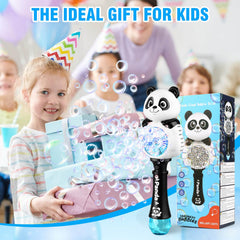 Aooess bubble wand in action with kids outdoors