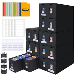 an aopule 14000+ card storage box drawers for organized, protected trading cards
