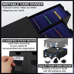 Aopule card dividers 72-colors enable clear classification and quick access.