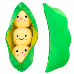 AOQI giant peas in a pod pillow front view for cozy playtime