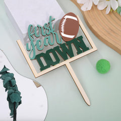 AOQURE baby birthday football topper adding charm to cake moments