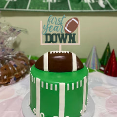 AOQURE football party cake topper enhancing the birthday presentation