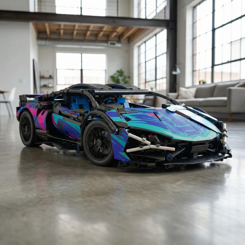 Aorespty steering-linked wheels enable dynamic drifts and precise handling
