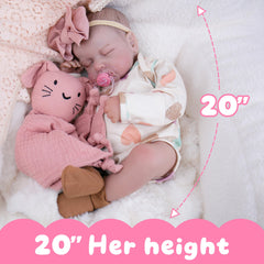 Aori 2.0 doll with plump cheeks and tiny fingers for realistic care play