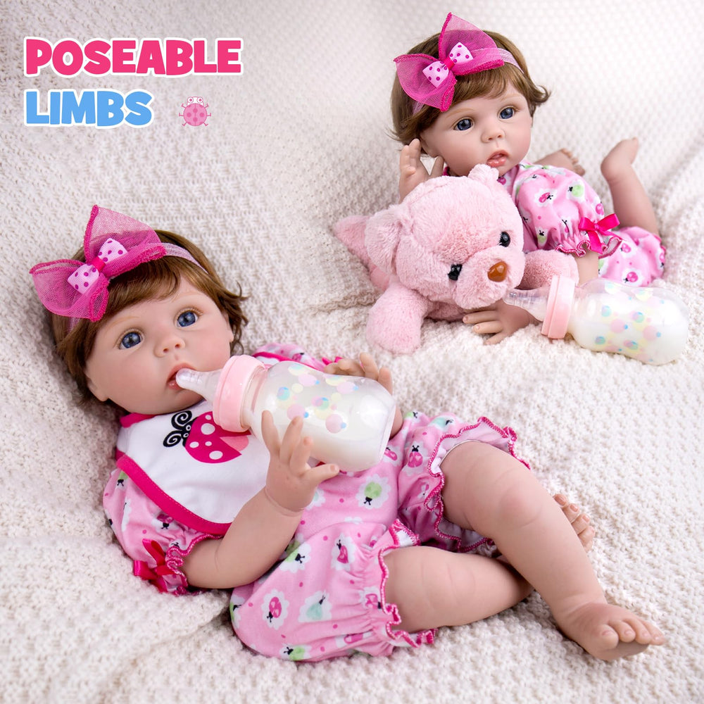 Aori doll shows a weighted cloth body for a cuddly feel during play.