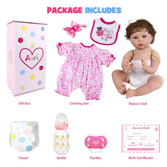 Aori doll arrives in a cozy outfit, ready for display or playtime.