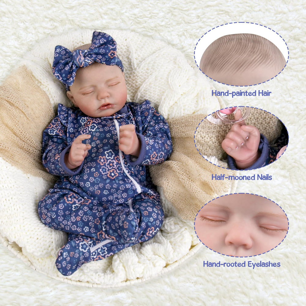 Aori doll gift set including bottle, pacifier, birth card, outfit, and box