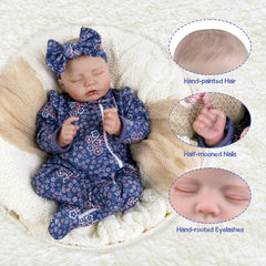 Aori doll gift set including bottle, pacifier, birth card, outfit, and box
