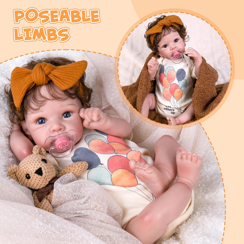 Aori doll showcases realistic skin tones for a convincing newborn look