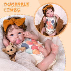Aori doll showcases realistic skin tones for a convincing newborn look
