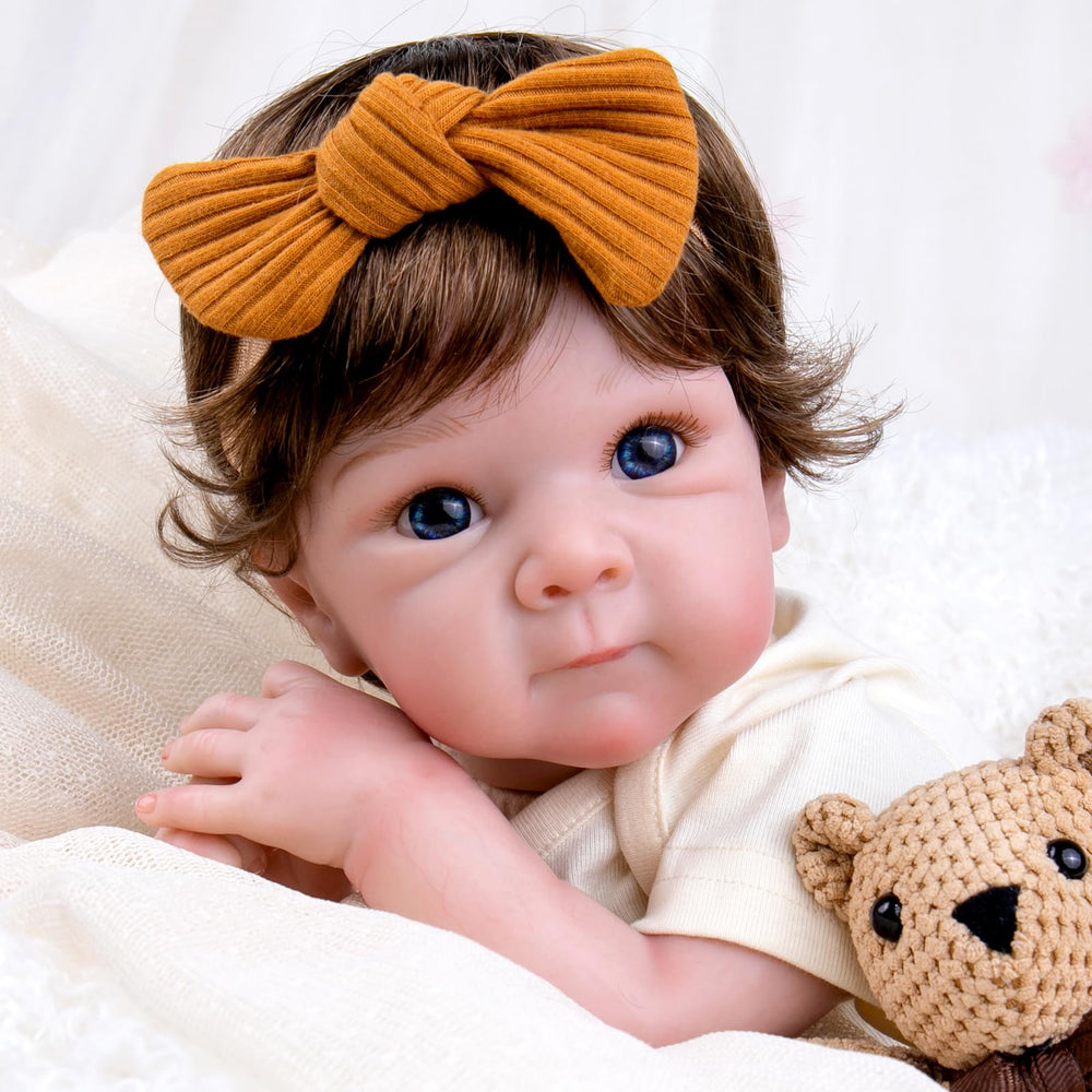 Aori doll with weighted soft body for a realistic cuddle experience