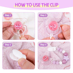 Aori easy-clean pacifier clip simplifies after-play sanitization.