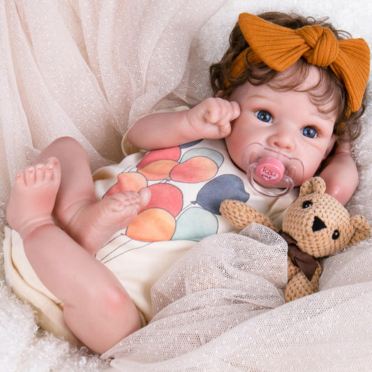Aori lifelike reborn baby doll 20-inch with gift box for gifting and imaginative play