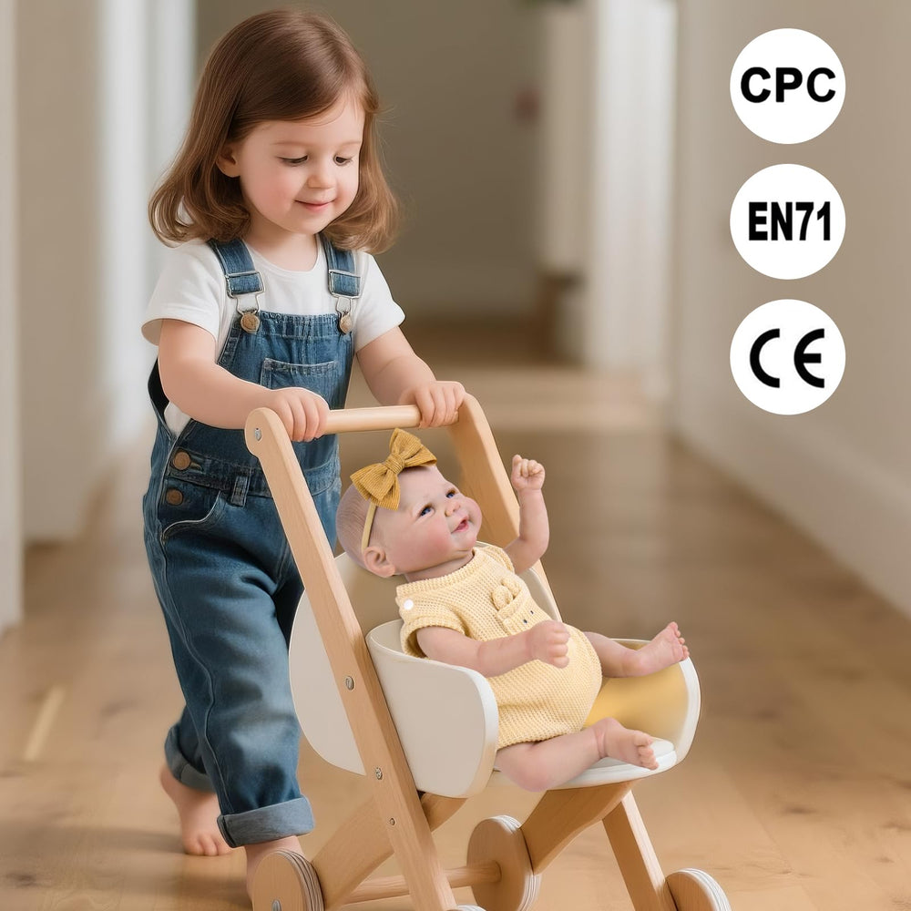 Aori lifelike reborn doll magnetic pacifier for natural soothing play.