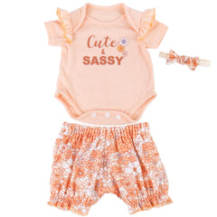 Aori pink onesie for 17-20 inch reborn dolls, easy dressing and soft fabric.