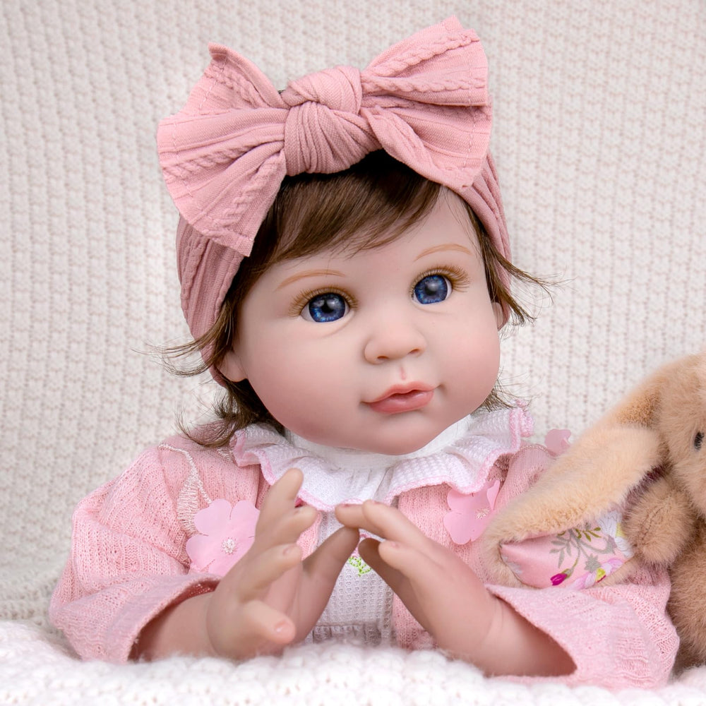 Aori Reborn 22in doll with long lashes for a delicate gaze