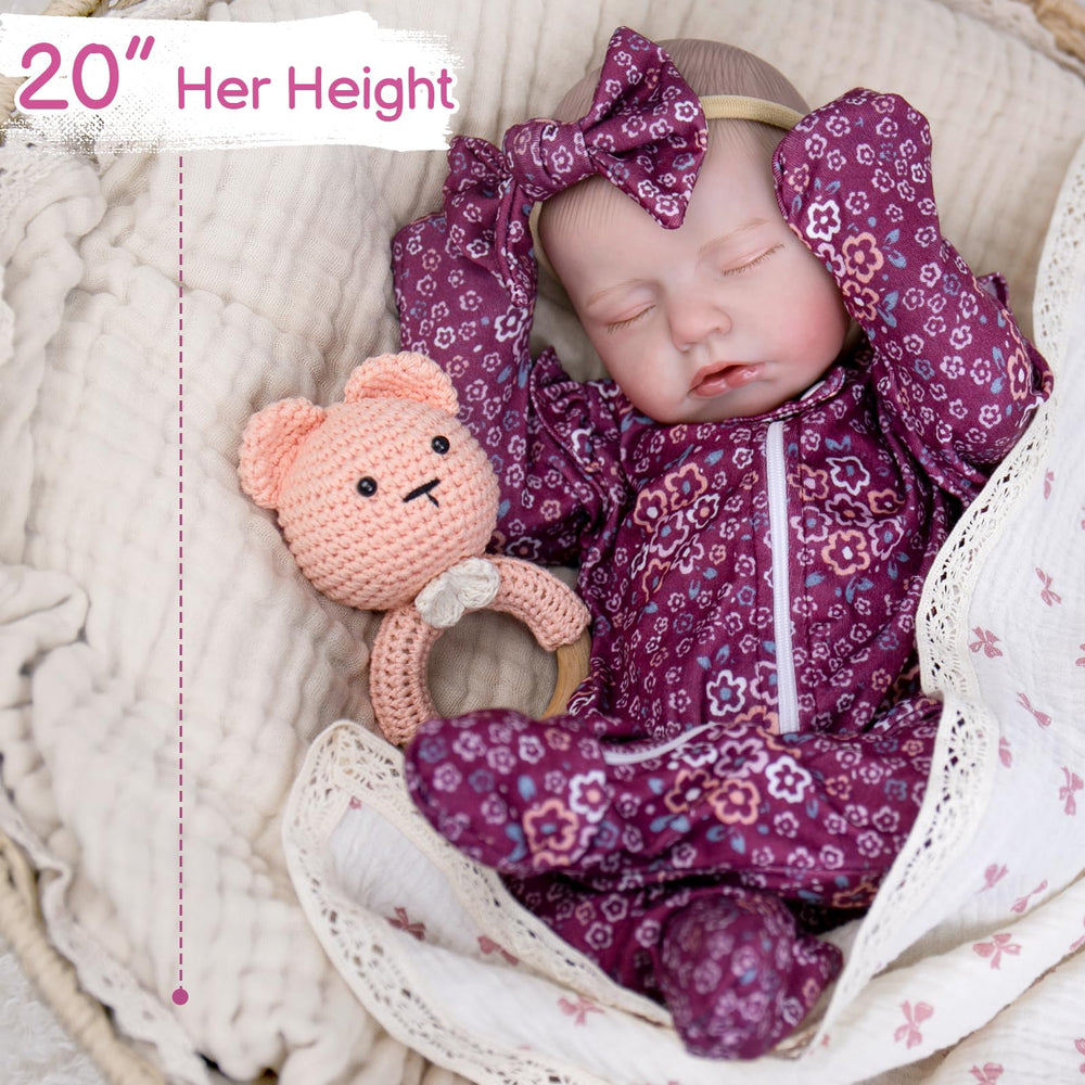Aori Reborn doll gift set includes bottle and birth certificate for adoption day.