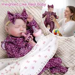 Aori Reborn doll in outfit highlights ready-to-play fashion for pretend days.